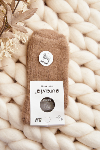 Călduroase Netede Șosete de Damă din Alpaca Bej