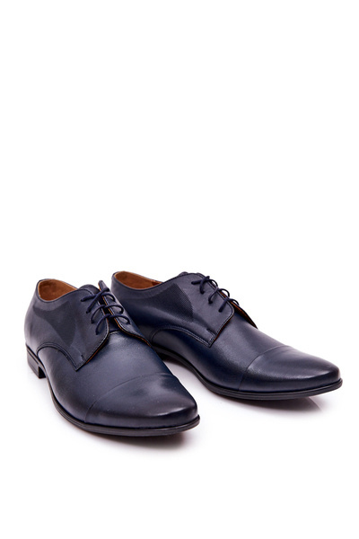 Mocassins Homme En Cuir Semelle Noire BEDNAREK Marine
