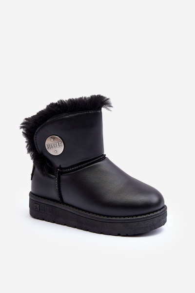 Bottes de neige enfant doublées de fourrure noir Big Star MM374082