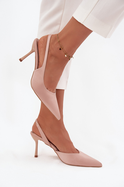 Escarpins à talons avec talons ouverts Beige Lenira