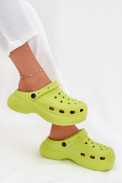 Damen Schaum Sandalen Limette Elisra