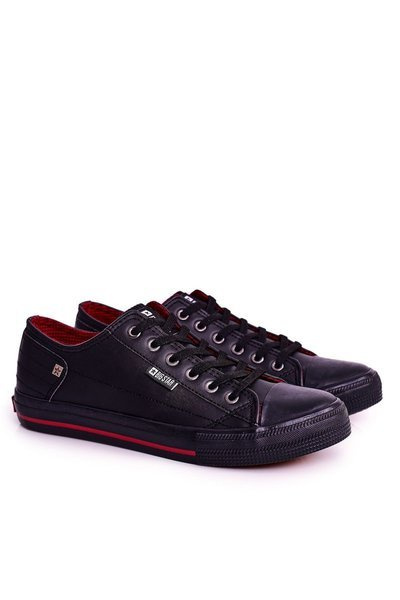 Adidași din piele Big Star pentru bărbați DD174259 Negru