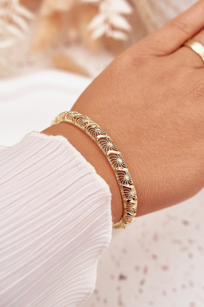 Bracelet Femme Rigide En Acier Chirurgical Or