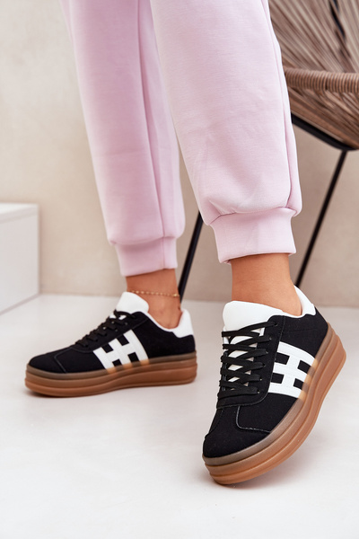 Adidași Femei Pe Platformă Negri Syliyana