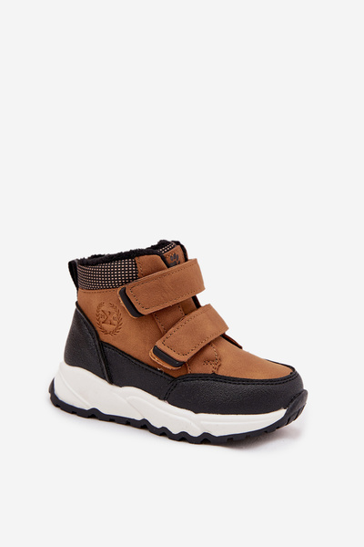 Izoliuoti Vaikų Žiemos Batai Su Velcro Camel Nolivine