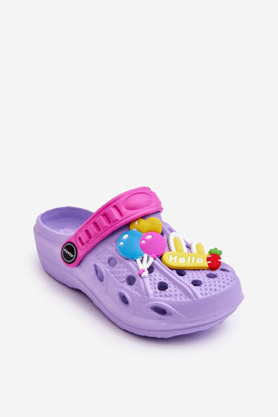 Sandales Crocs légères en mousse pour enfants Violet Sweets