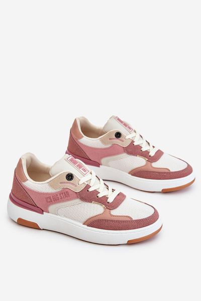Pantofi sport pentru femei Sneakers Big Star LL274438 Pink-White