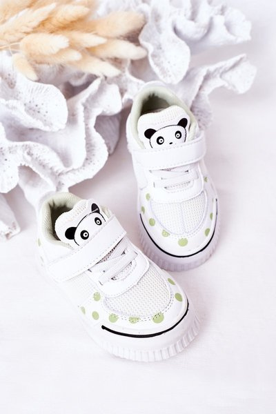 Vaikiški sportiniai bateliai su Panda White-Green Chico