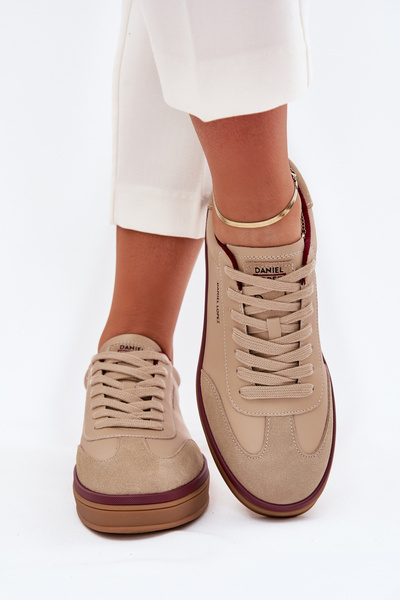 Női Bőr Sneakers Daniel Lopez Just Dare SS2D4007 Bézs