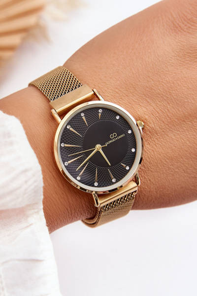 Mesh Bracelet Watch Giorgio&Dario Gold-Black