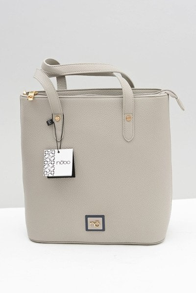 Grand sac à main femme gris A4 NOBO