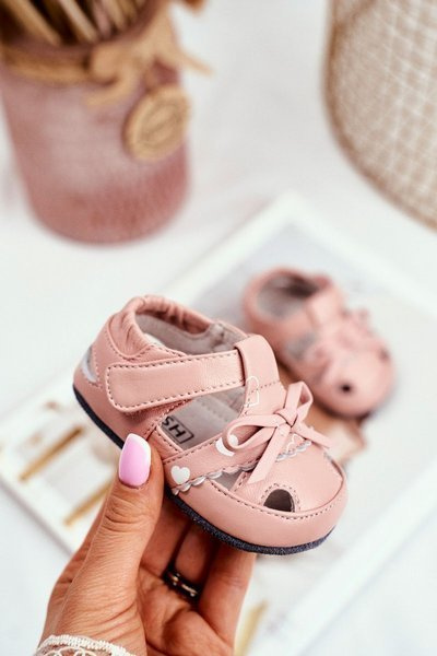 Child's Sandals For Girls Pink Leather Maentra