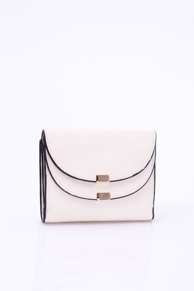 Petit porte-monnaie beige pour femme