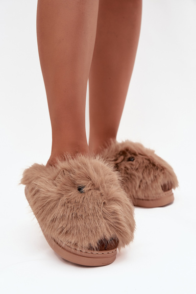 Căciuli din piele pentru femei capibara kaki Pravelle