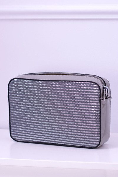 Grey Lacquered Handbag Women's Not Scared