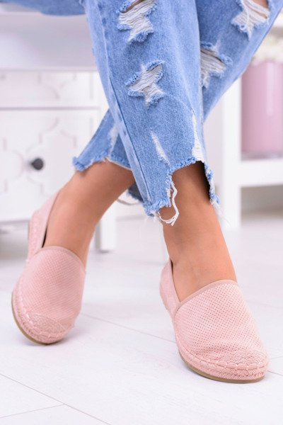 Moteriškos espadrilės teniso Estelle pudra, rožinė