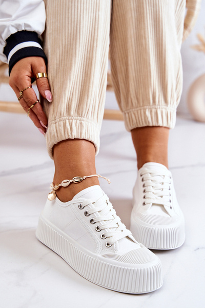 Low Sneakers On Platform White Mischa