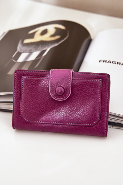 Portefeuille Femme En Cuir Écologique Violet Isamille