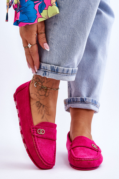 Castelo Slipper aus Wildleder in Fuchsia