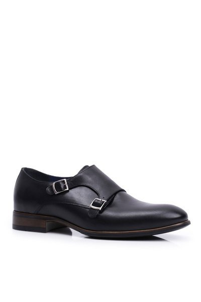 Cizme din piele casual pentru bărbați călugăr Nikopol Black 1720