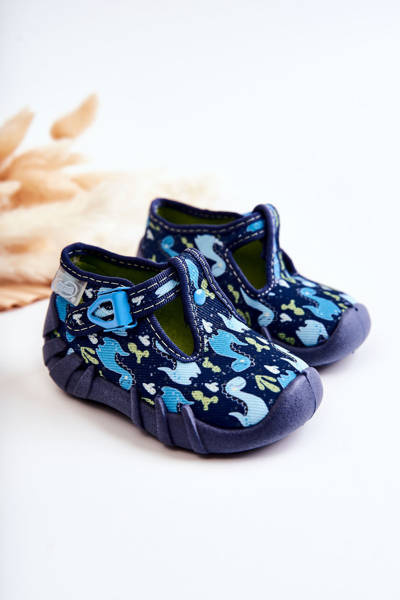 Chaussures Chaussons Befado Dinosaures 110P448 Bleu Marine