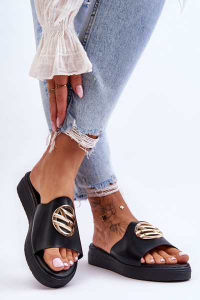 Chaussons Femme Avec Décoration Black Secrets