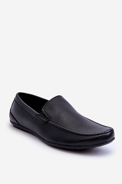 Mocassins En Cuir Homme Noir Theo