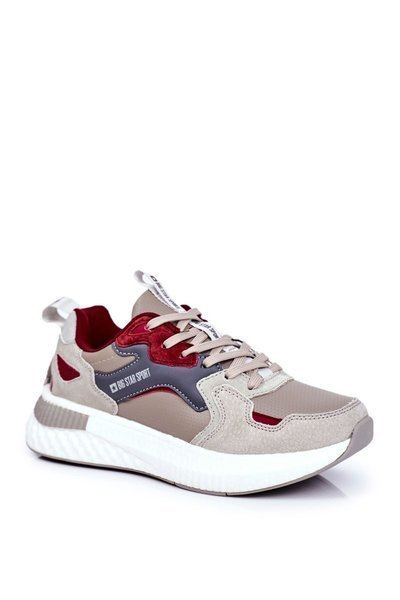 Chaussures de sport pour hommes Big Star gris bordeaux GG174463