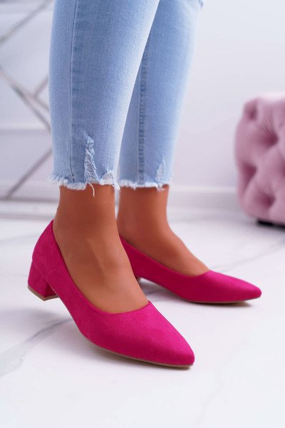 Escarpins Classiques Daim Fuchsia Rheya