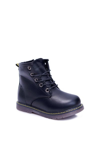 Children's Boots Fleece Insulated Trappers Black Ferrero