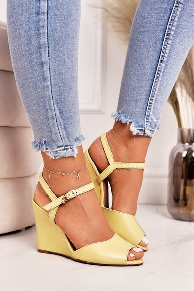 Laura Messi Damen Sandalen 2253 Gelb