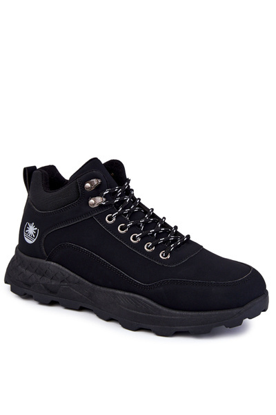 Warme Trekkingschuhe für Herren Trappers schwarze Otto