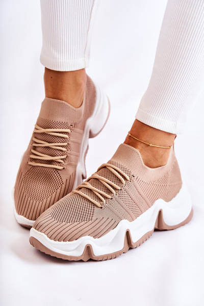 Baskets à enfiler pour femme Beige Dayen