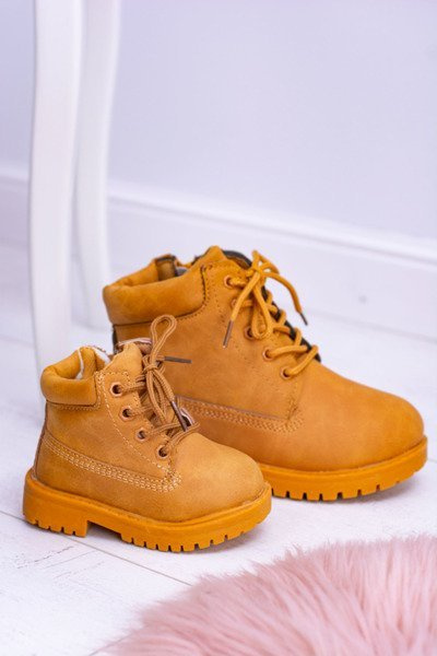 Kinder-Fleece-Trapper-Stiefel Camel Dexter