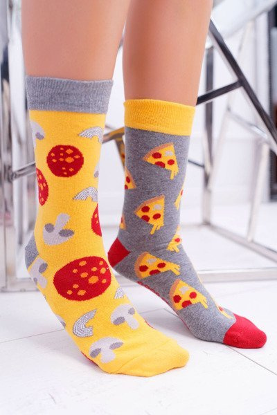 Socken für Frauen SOXO Good Stuff "out of pair" Pizza
