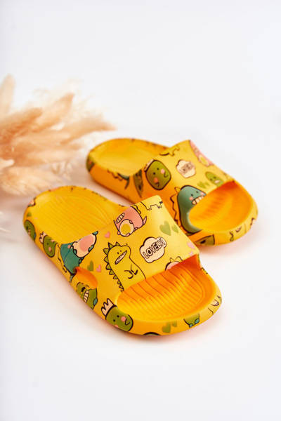 Chaussons Enfants Légers Dinosaures Orange Astro
