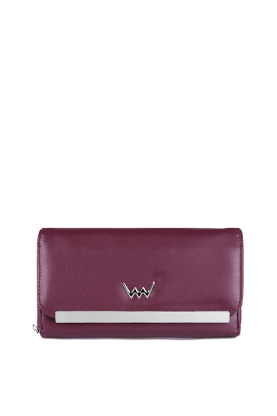 Große Damen Leder Geldbörse Maroon Elissie