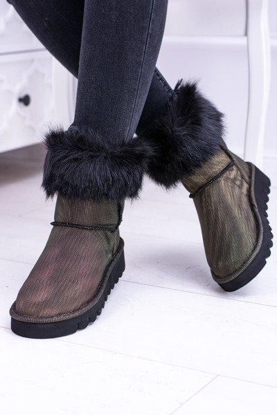Bottes De Neige Femme Hautes Avec Fourrure Fourrure