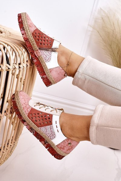 Női bőr Brogues cipő Maciejka Coral 03339-43