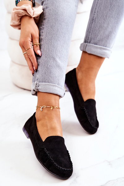 Mocassins en Daim Sergio Leone MK722 Noir