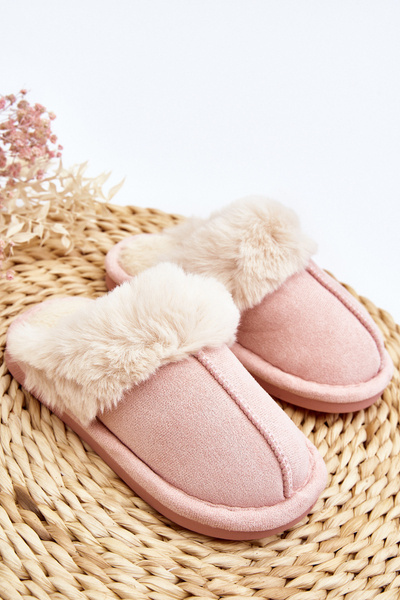 Chaussons Enfant avec Fourrure Rose Befana