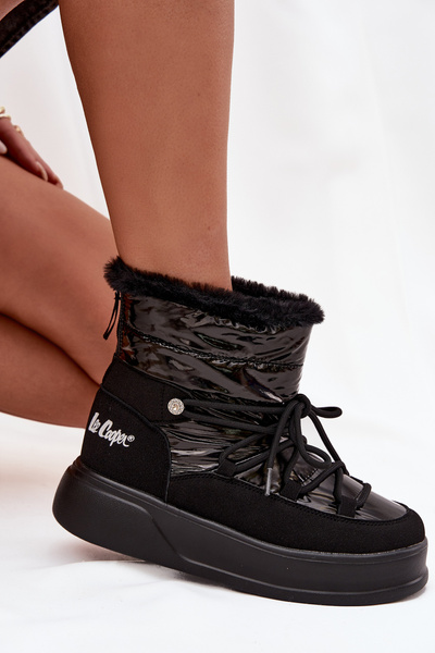 Női téli csizmák platform Lee Cooper LCJ 25 03 3814 Fekete