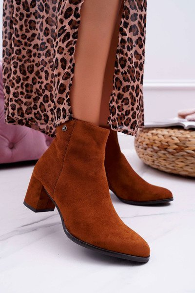 Women's Heeled Boots Sergio Leone Camel BT520