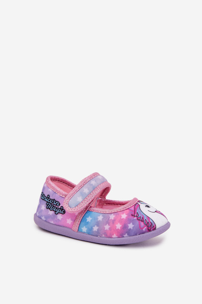 Babies Ballerines Pour Filles Avec Velcro UNICORN Rose Silviera
