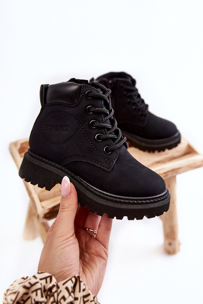 Bottes chaudes pour enfants Cheddy noir