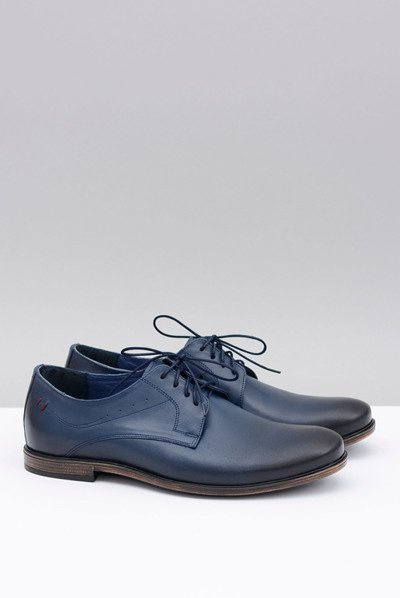 Nikopol Demi-bottes James en cuir bleu marine pour hommes