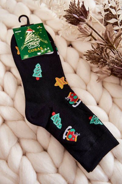 Chaussettes de Noël pour hommes Cosas Noir