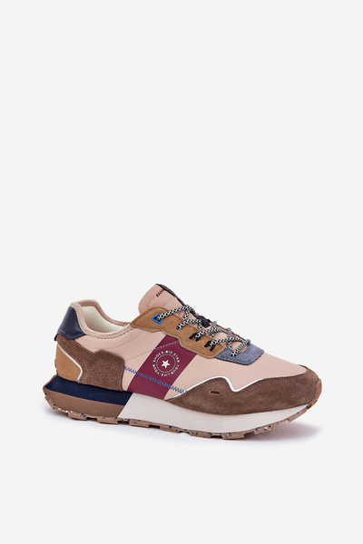 Velúr Férfi Sneakers Platformon Big Star RR174475 Hi-Poly System Bézs
