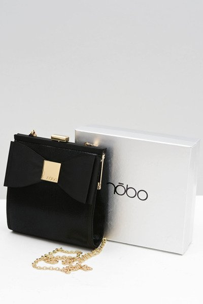 Kleine schwarze Handtasche Nobo Fliege für Frauen