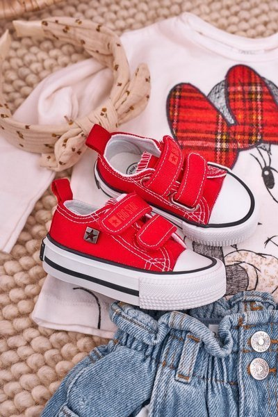 Baskets Velcro Enfant BIG STAR HH374202 Rouge